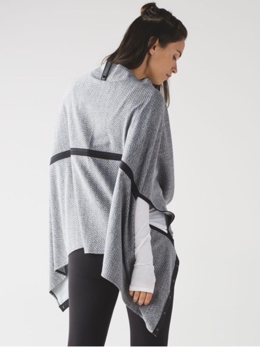 Lululemon Vinyasa Wrap Hazy Heather Heathered White Heathered Black / Black